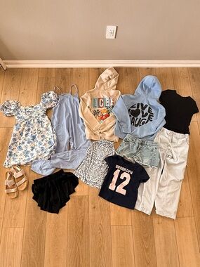 GIRLS TWEEN PREPPY OUTFIT BUNDLE SIZE LARGE ABERCROMBIE KIDS ART CLASS